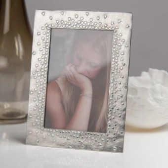 Floating Hearts Pewter photo frame - Made in the UK